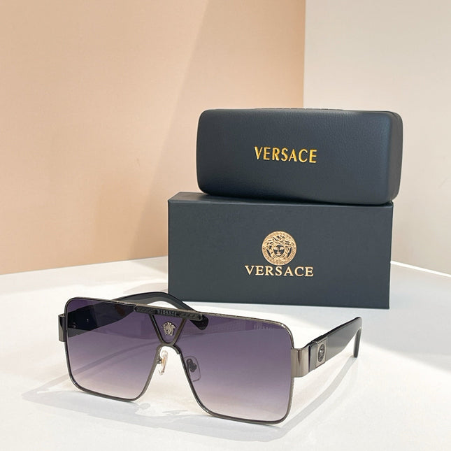MEDUSA HARDWARE SQUARE FRAME SUNGLASSES VE6739 IN METAL AND ACETATE