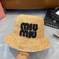 MIUMIU 26S STRAW BUCKET HAT 340665