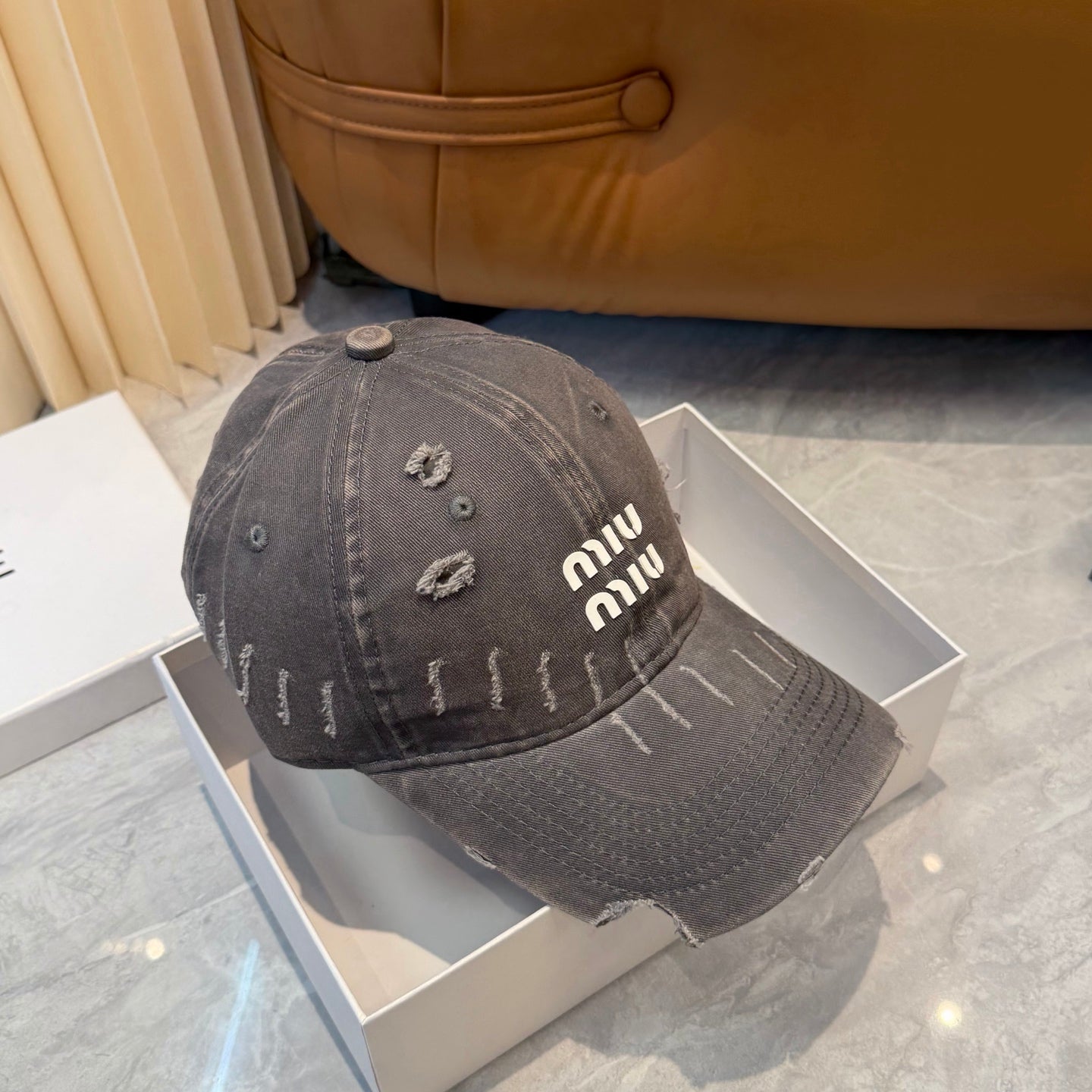 MIUMIU 26S BASEBALL CAP 342398