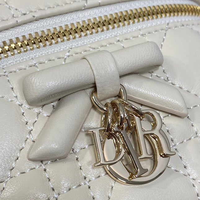DIOR 26S MINI VANITY 17 IN BEIGE LAMBSKIN