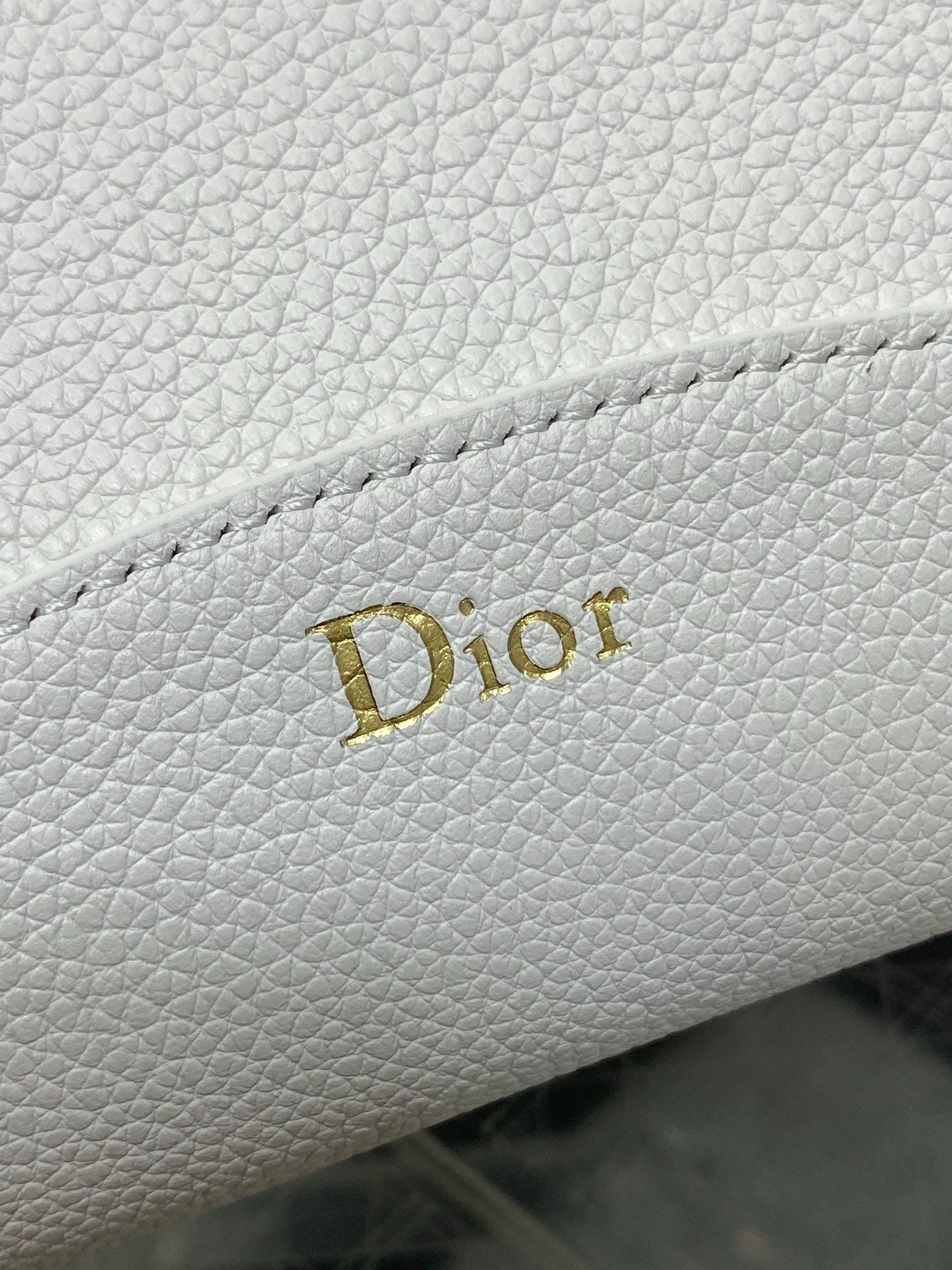 DIOR 26S MEDAILLON BUCKET BAG 26 IN WHITE CALFSKIN