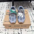 MIUMIU 26S SNEAKERS IN LIGHT PURPLE SUEDE SUEDE AND MESH FABRIC