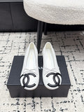 CHANEL 26S HIGH HEELS IN WHITE LAMBSKIN WITH BOW
