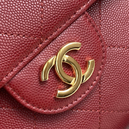 CHANEL 26S QUILTED LARGE SHOPPING TOTE 39 IN BURGUNDY RED CAVIAR CALFSKIN GOLD HARDWARE