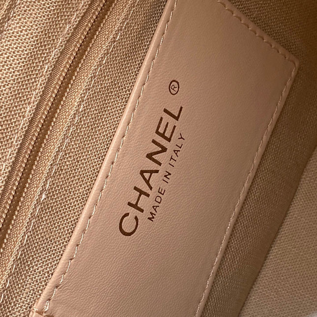CHANEL 26S QUILTED HOBO LARGE BAG 35 IN PALE BLUE CALFSKIN GOLD HARDWARE