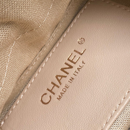 CHANEL 26S QUILTED HOBO BAG 27 IN PALE BLUE CALFSKIN GOLD HARDWARE