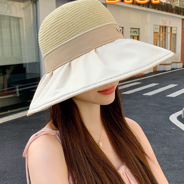DIOR 26S MESH WIDE-BRIM HAT WITH BOW STYLE 36