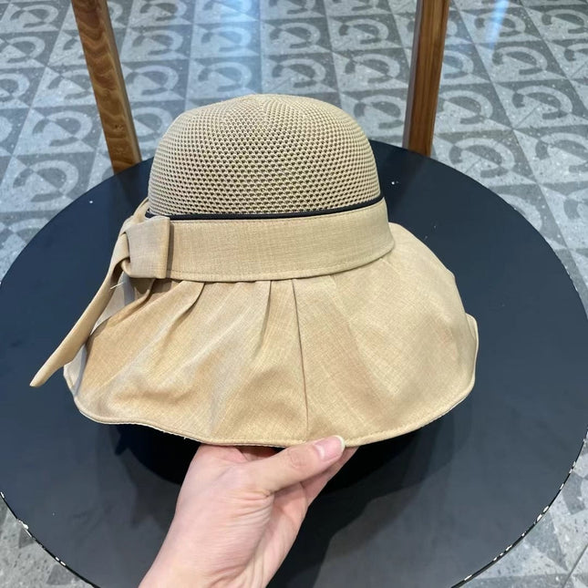 DIOR 26S MESH WIDE-BRIM HAT WITH BOW STYLE 32
