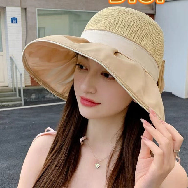 DIOR 26S MESH WIDE-BRIM HAT WITH BOW STYLE 35