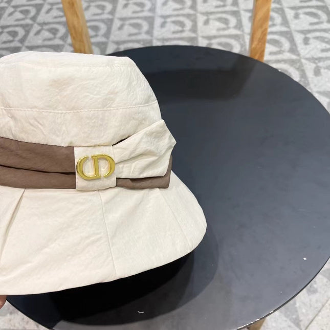 DIOR 26S LOGO BOW BUCKET HAT STYLE 37