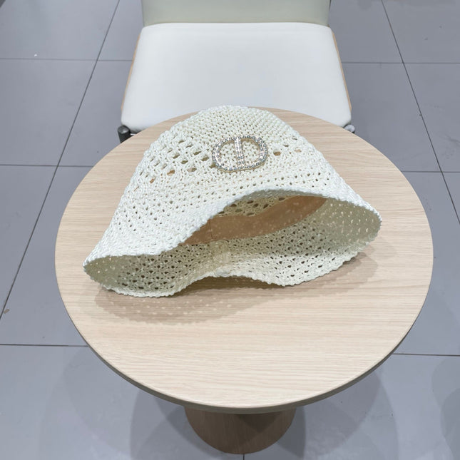 DIOR 26S DIOR STRAW BUCKET HAT STYLE 81