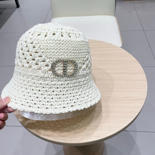 DIOR 26S DIOR STRAW BUCKET HAT STYLE 81