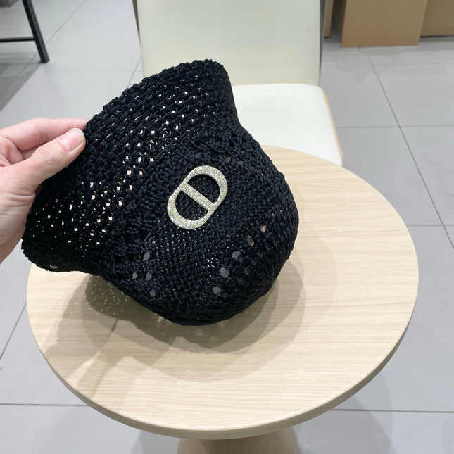 DIOR 26S DIOR STRAW BUCKET HAT STYLE 80