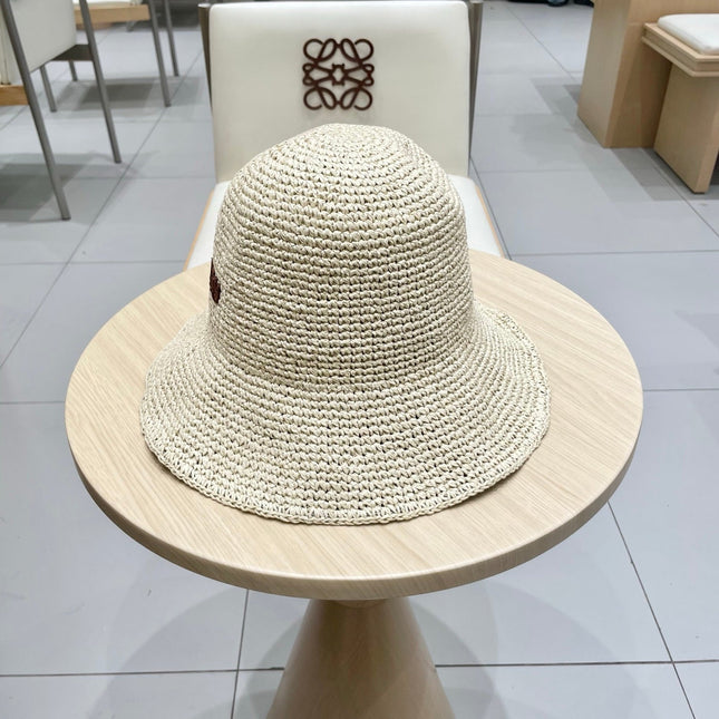 MIUMIU RAFFIA BUCKET HAT STYLE 70