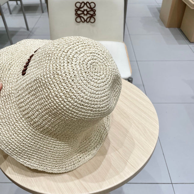 MIUMIU RAFFIA BUCKET HAT STYLE 70