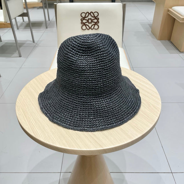 MIUMIU RAFFIA BUCKET HAT STYLE 71