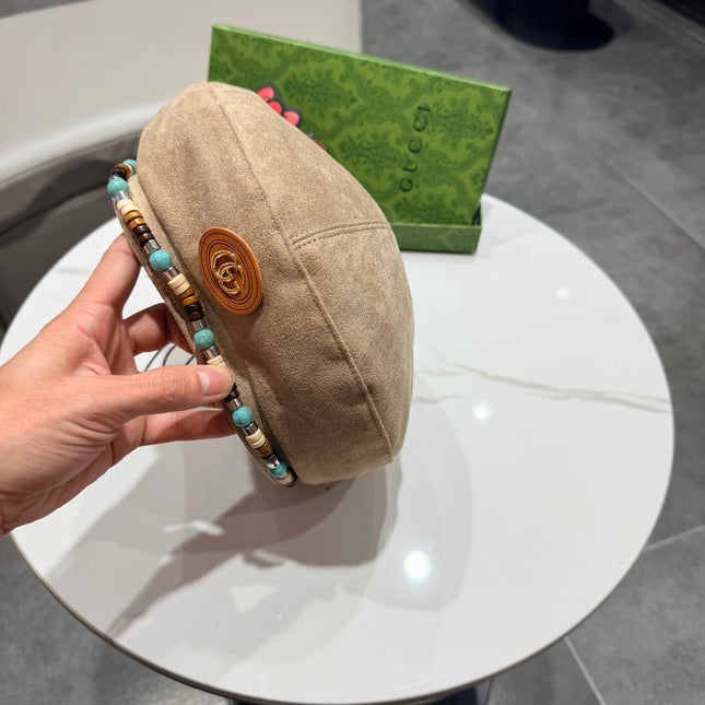 GUCCI 26S SUEDE BERET STYLE 83