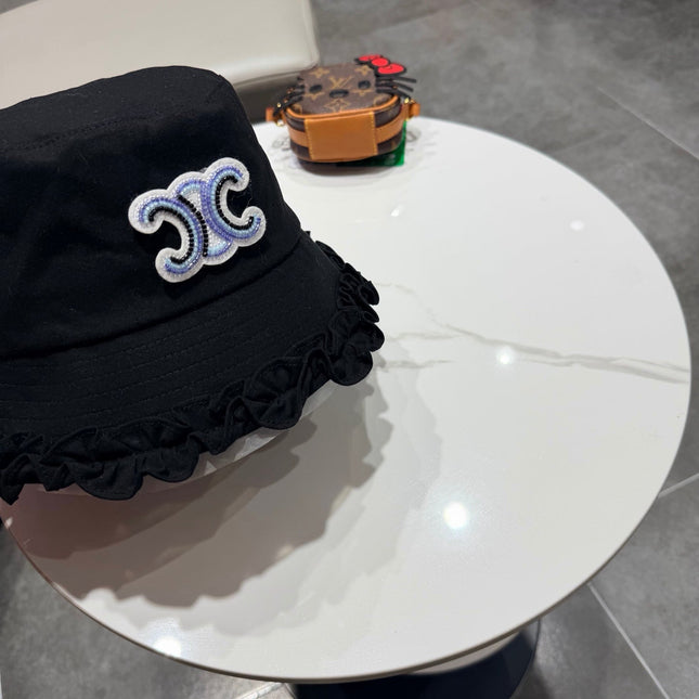 CELINE 26S CELINE RUFFLED BUCKET HAT STYLE 13