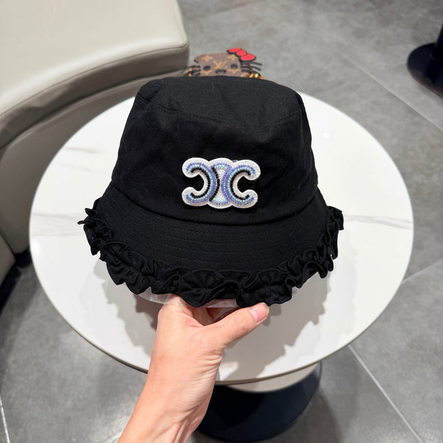 CELINE 26S CELINE RUFFLED BUCKET HAT STYLE 13