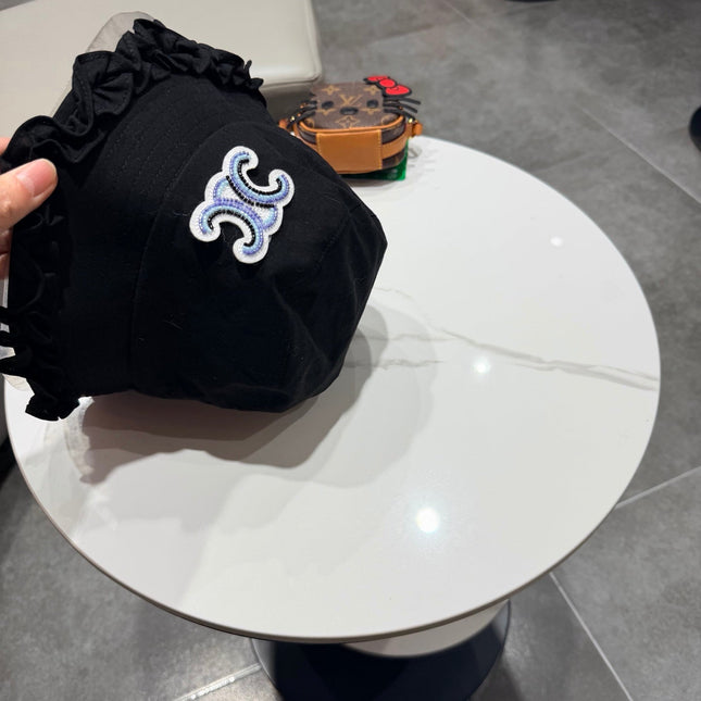 CELINE 26S CELINE RUFFLED BUCKET HAT STYLE 13