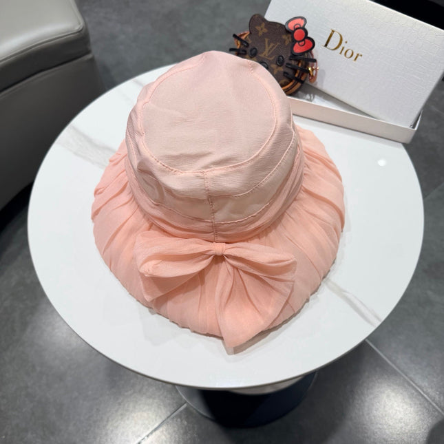 DIOR 26S PLEATED WIDE-BRIM BUCKET HAT STYLE 14