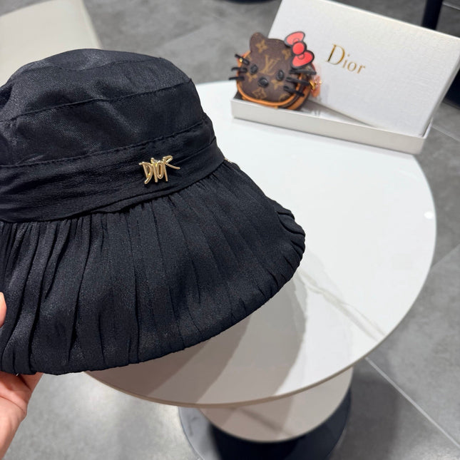 DIOR 26S PLEATED WIDE-BRIM BUCKET HAT STYLE 13