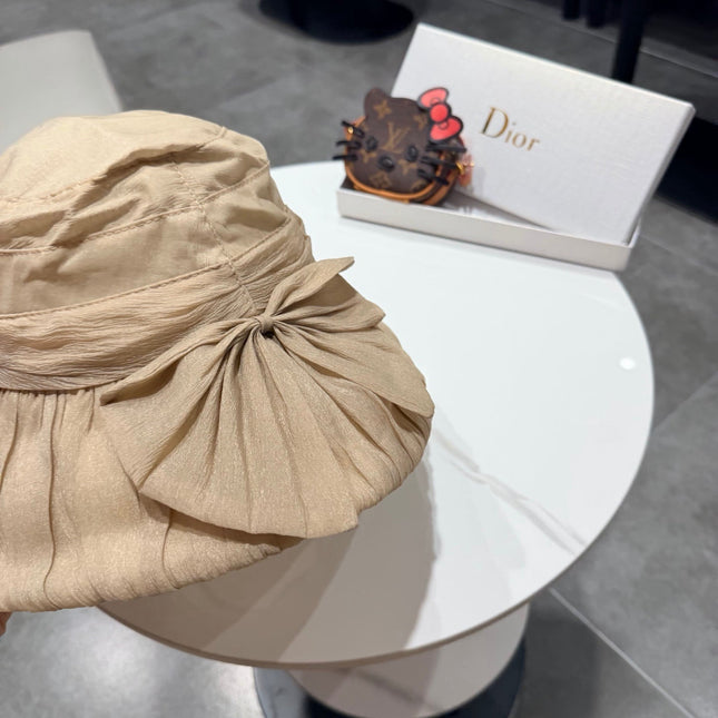 DIOR 26S PLEATED WIDE-BRIM BUCKET HAT STYLE 11