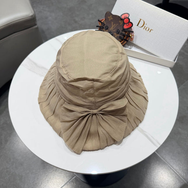 DIOR 26S PLEATED WIDE-BRIM BUCKET HAT STYLE 11