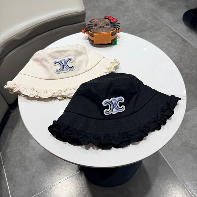 CELINE 26S CELINE RUFFLED BUCKET HAT STYLE 13