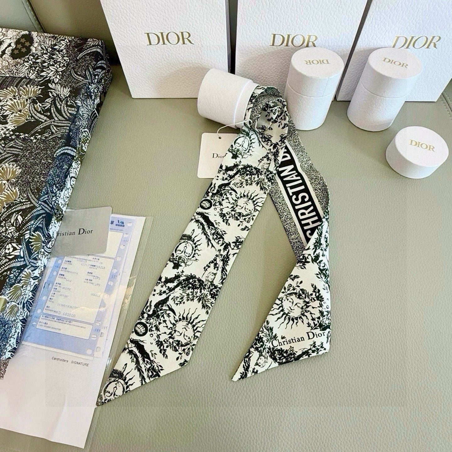 DIOR 26S SCARF 100CM IN SILK 293700