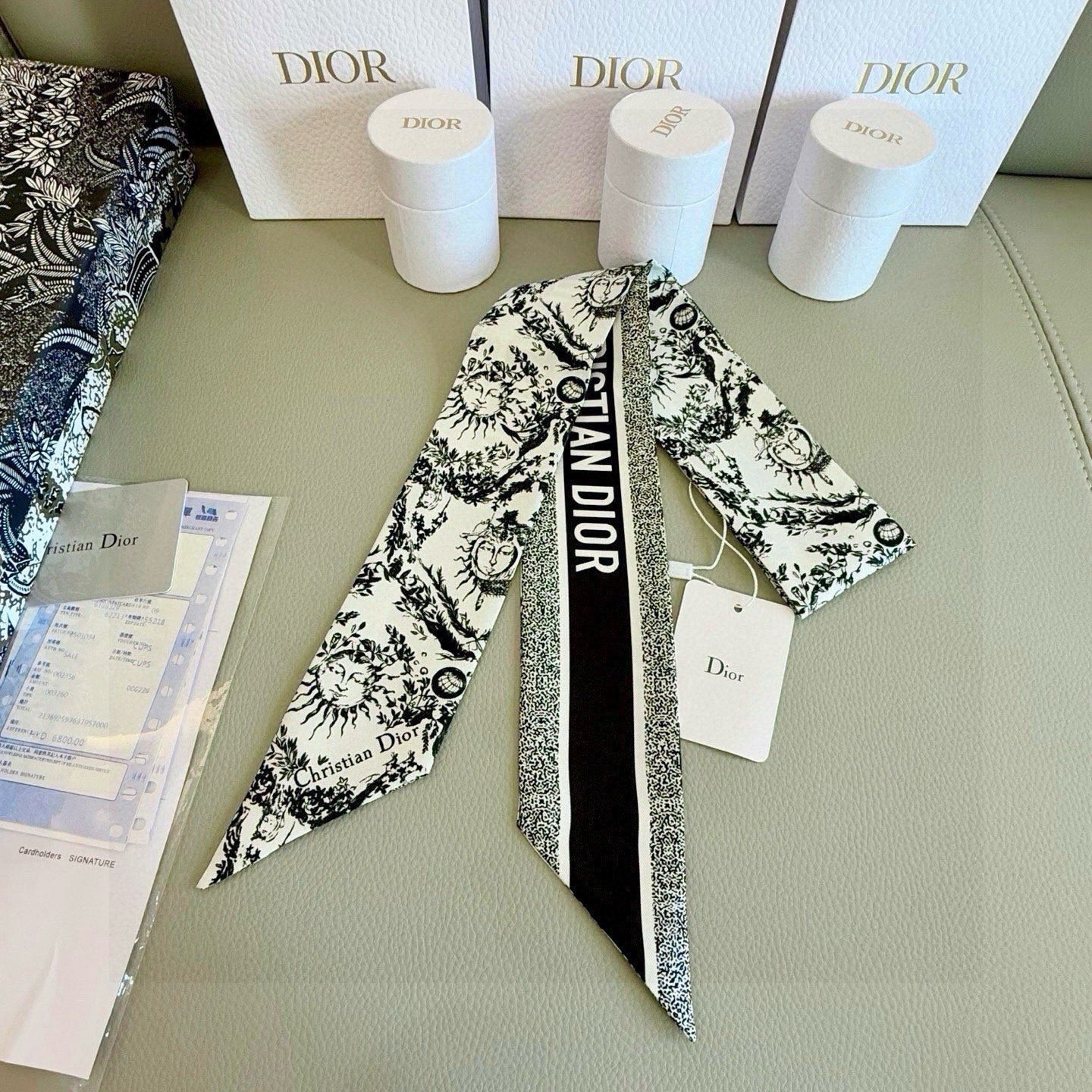 DIOR 26S SCARF 100CM IN SILK 293700