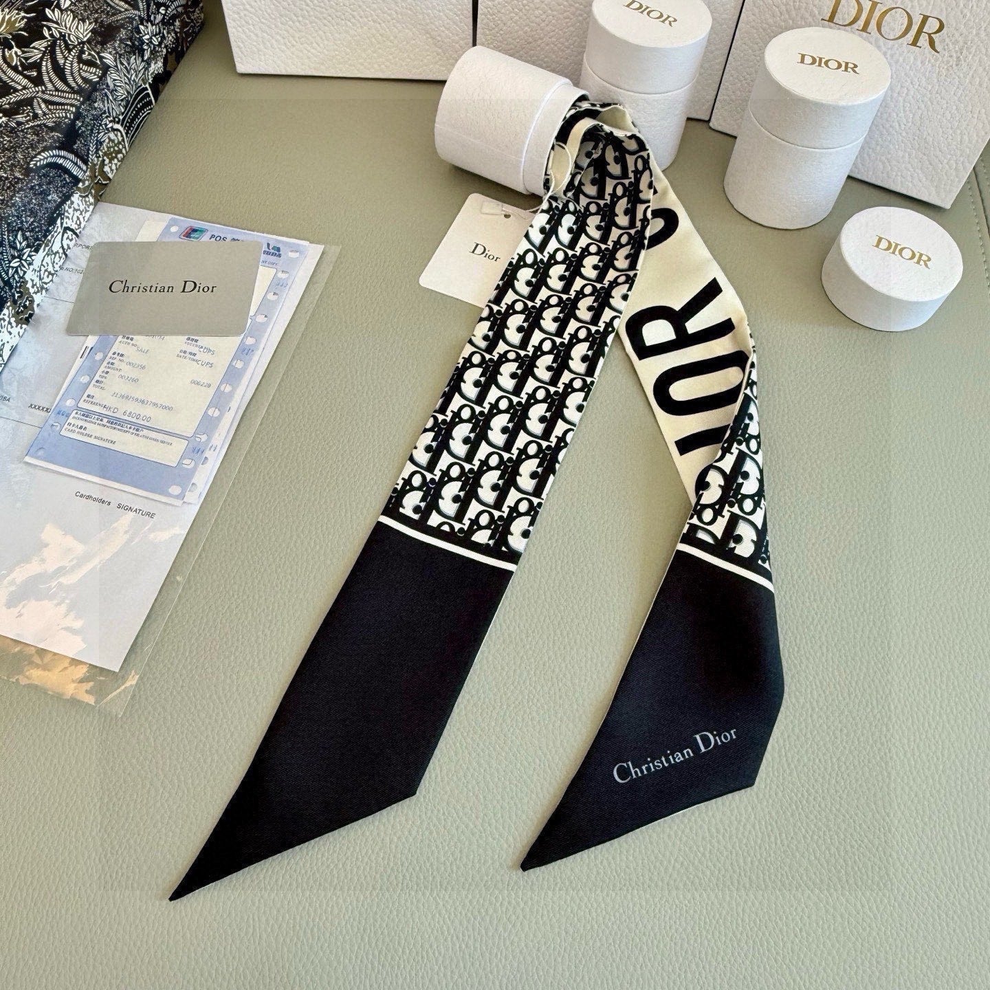 DIOR 26S SCARF 105CM IN SILK 297753