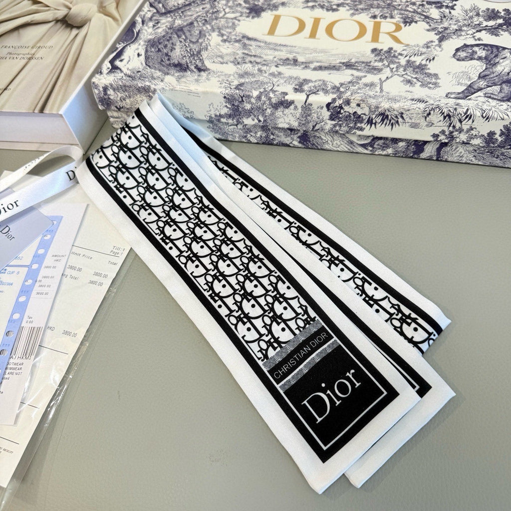 DIOR 26S SCARF 100CM IN SILK 316477