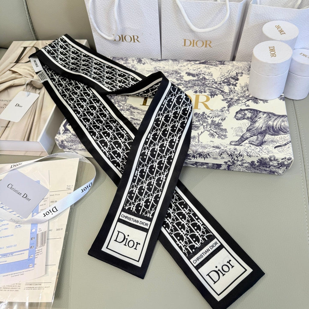 DIOR 26S SCARF 100CM IN SILK 316475