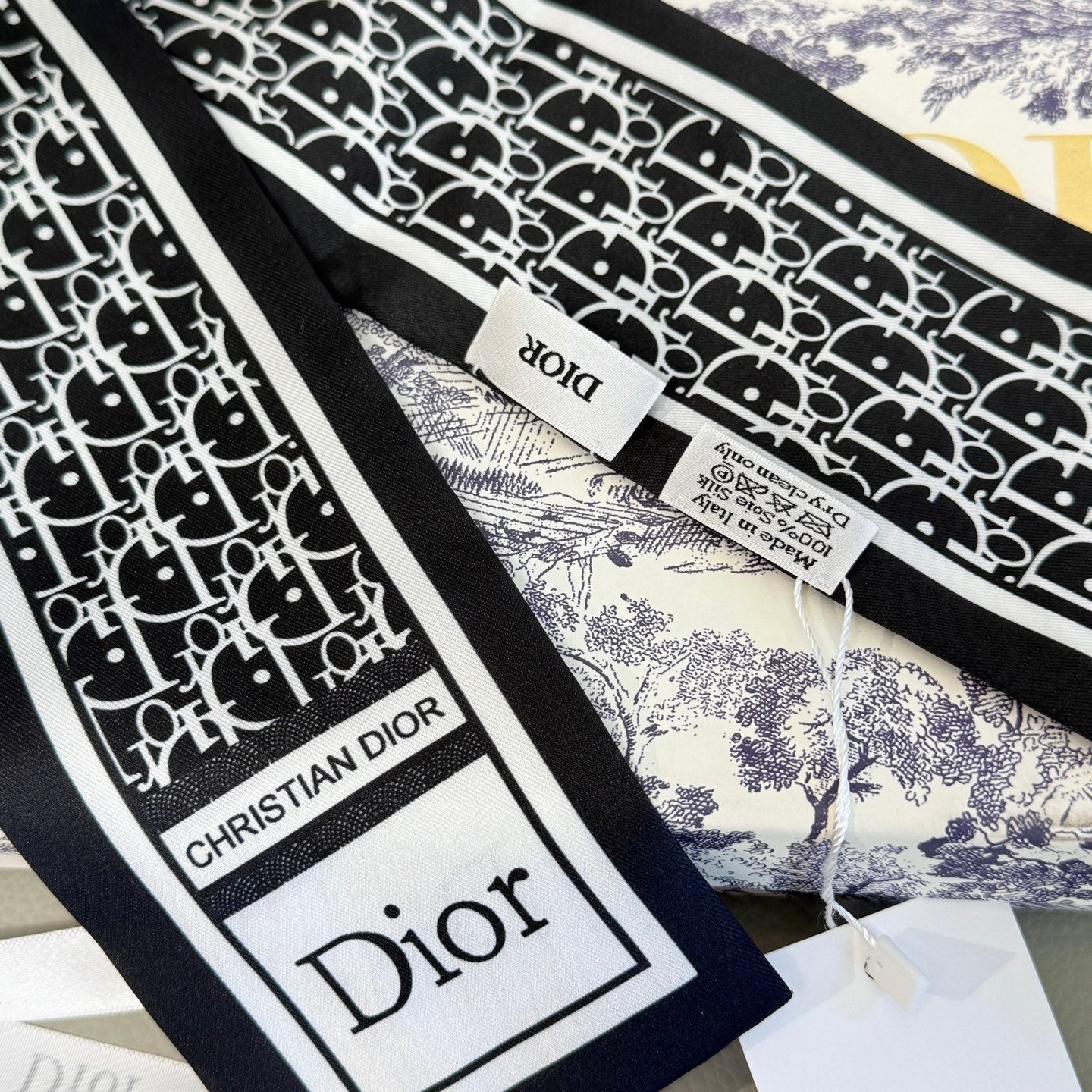 DIOR 26S SCARF 100CM IN SILK 316475