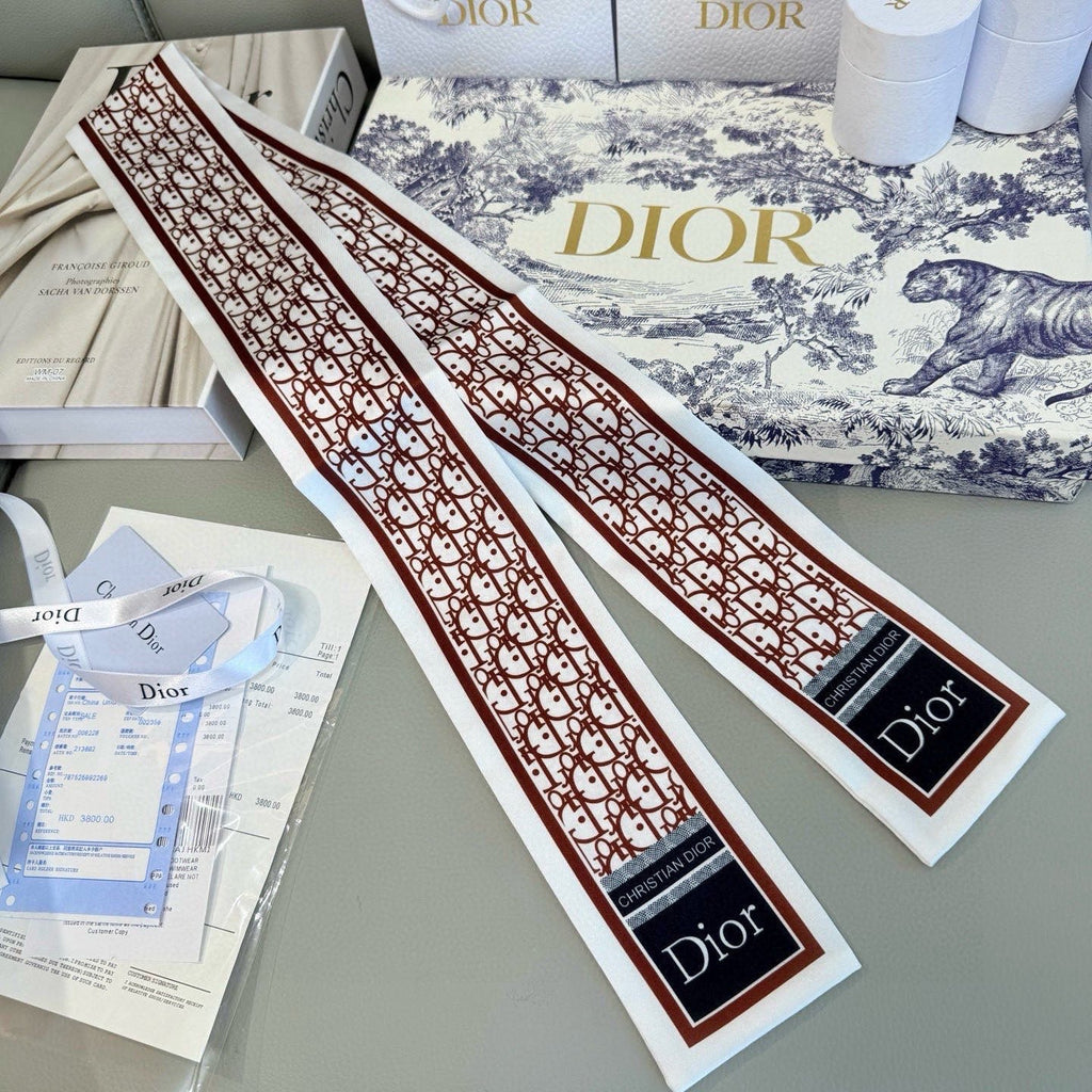 DIOR 26S SCARF 100CM IN SILK 316476