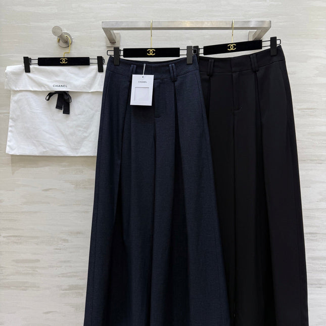 CHANEL 25S WIDE-LEG STRAIGHT PANTS 636