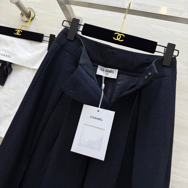 CHANEL 25S WIDE-LEG STRAIGHT PANTS 636