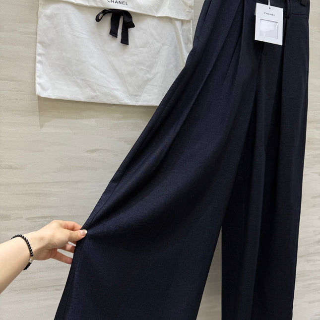 CHANEL 25S WIDE-LEG STRAIGHT PANTS 636