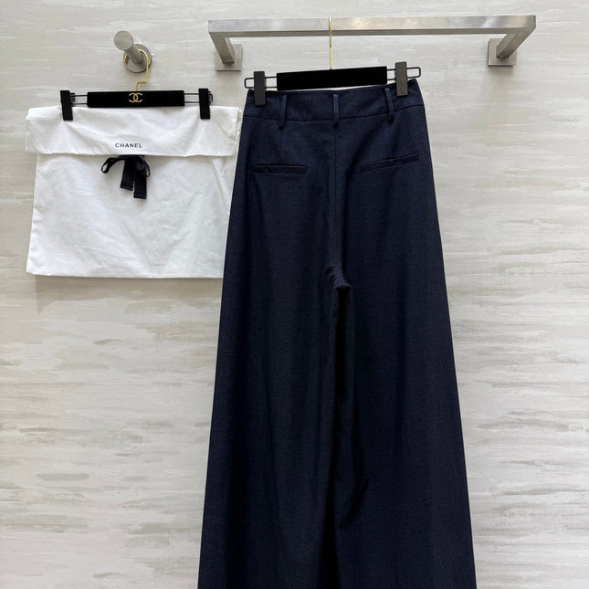 CHANEL 25S WIDE-LEG STRAIGHT PANTS 636