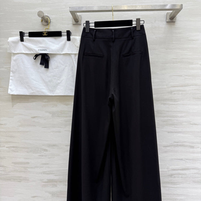 CHANEL 25S WIDE-LEG STRAIGHT PANTS 637