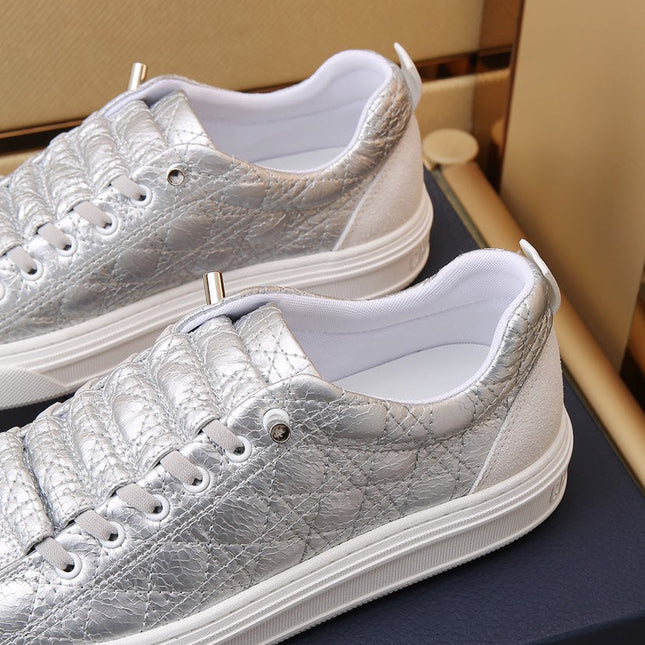 CD STYLISH SNEAKER SILVER CALFSKIN