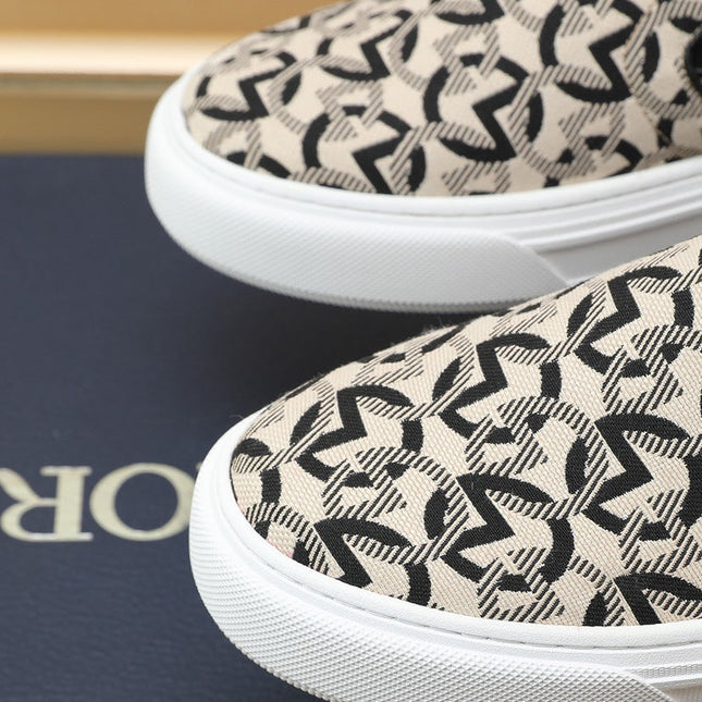 CD SOLAR SLIP-ON CREAM MIX BLACK FABRIC