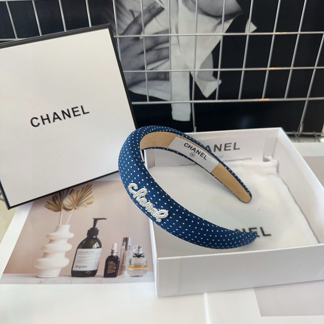 NAVY BLUE FABRIC HAIRBAND 423659