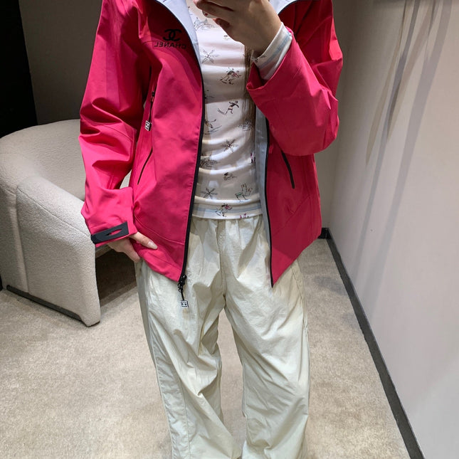 CHANEL 25S HOODED SPORTS JACKET 447