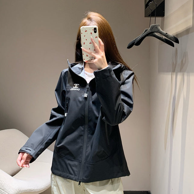 CHANEL 25S HOODED SPORTS JACKET 448