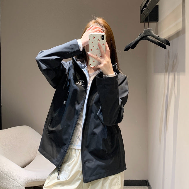 CHANEL 25S HOODED SPORTS JACKET 448