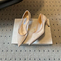 JIMMY CHOO 26S HIGH HEELS 60 MM IN NUDE MESH