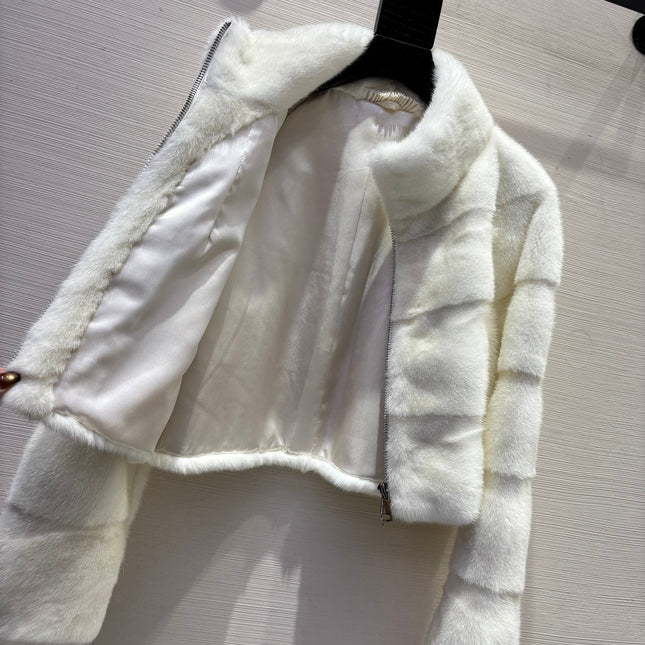 DIOR 25S SHORT VELVET MINK COAT 573