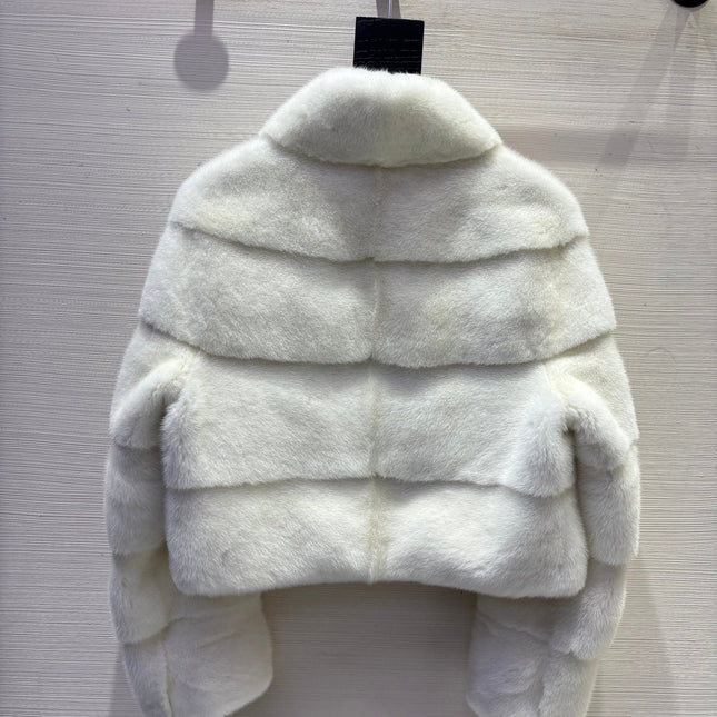 DIOR 25S SHORT VELVET MINK COAT 573